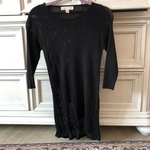 Michael Kors 3/4 sleeve black sweater